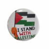 Top view of our Palestine Badge Flag Large Pin