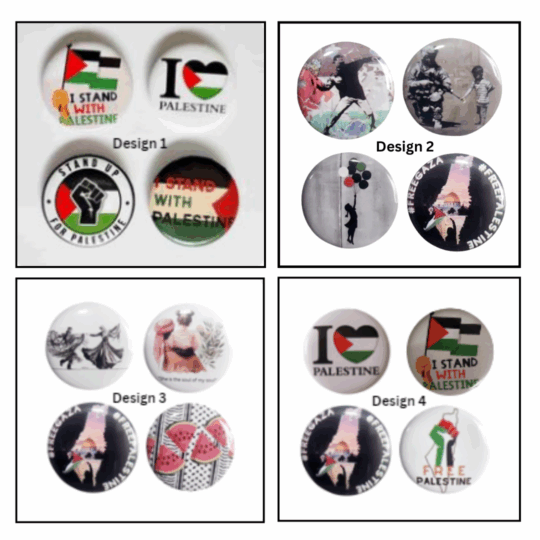 Palestine Badges 4 separate bundles of Palestine Badges, numerous Palestine designs