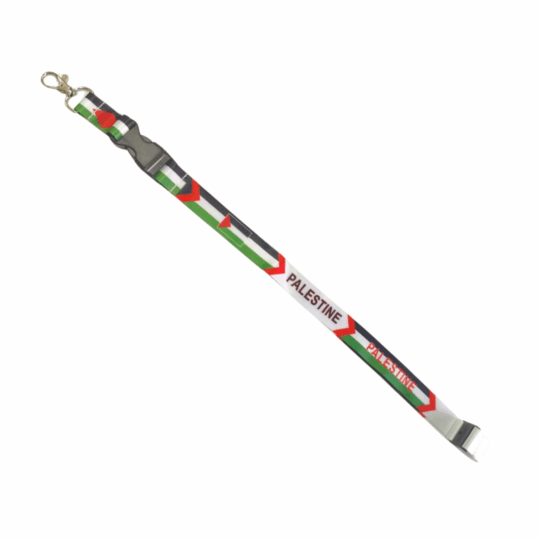 Palestine Gear Solidarity Key Chain Lanyard – ID Holder Badge Holder – Unisex Multicolor