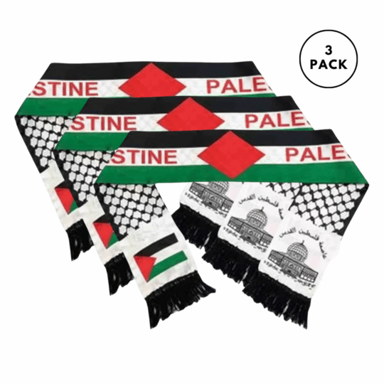 Palestine Neck Scarf 3pcs Bundle Display of Palestine neck scar, bundle of 3