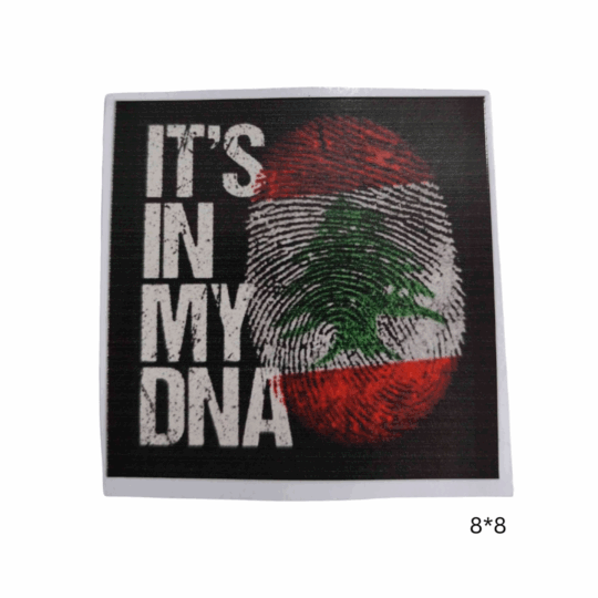 A) Lebanon It's In My DNA Sticker A) Lebanon It's In My DNA Sticker