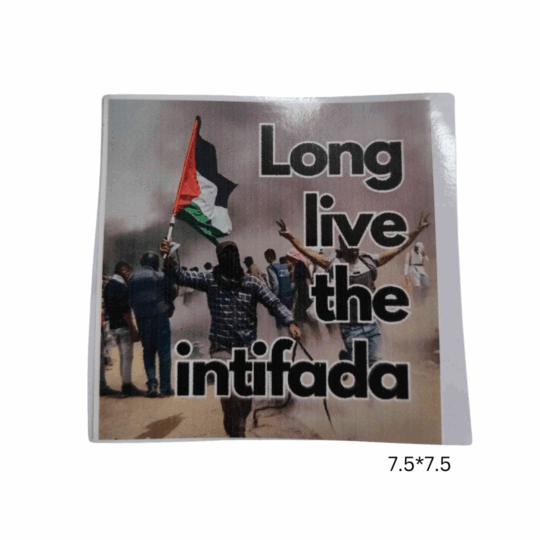K) Long Live The Intifada Sticker Sticker, Long Live The Intifada
