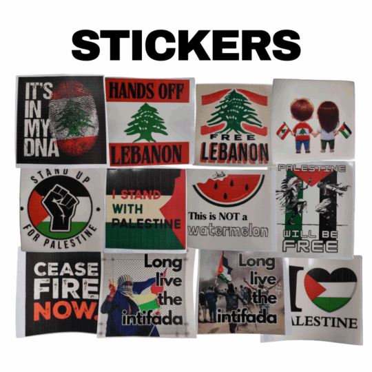 Palestine & Lebanon Stickers Palestine & Lebanon Stickers