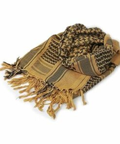Palestine keffiyeh shemagh, tan and black colour pattern