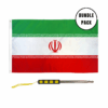 Bundle Pack of Telescopic Handheld Pole and Iran Flag