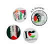 Top view of our Large 4.5cm Palestine Pin Badge