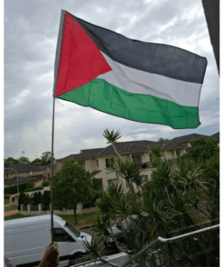 Image of our Palestine Flag with our Telescopic 1.8m Pole