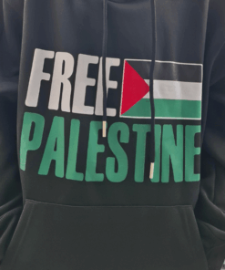 Close up of Premium Free Palestine Hoodie