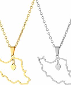 Iran Map Necklace